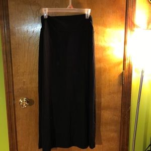 Black maxi skirt